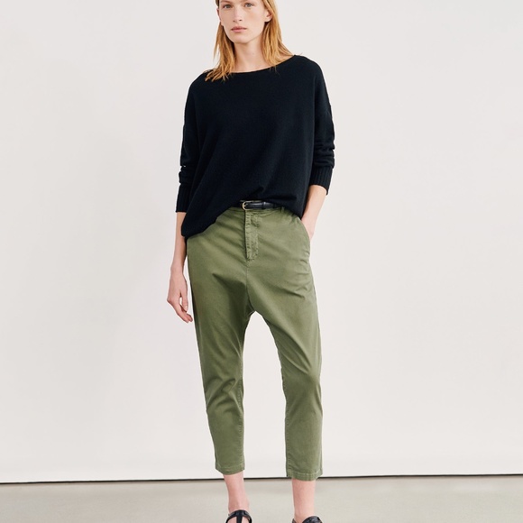 Nili Lotan Paris Pant  Relaxed Cropped Paris Pants Camo NWT - Picture 1 of 9